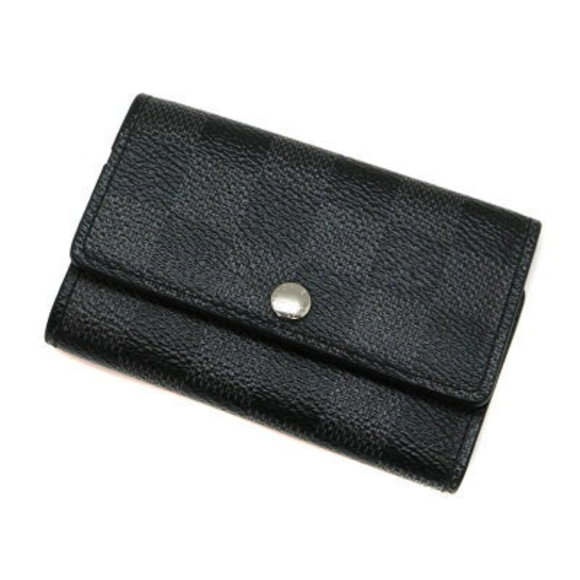 Louis Vuitton Multicle Key Case Damier Canvas Graphite Black LV - Picture 1 of 6